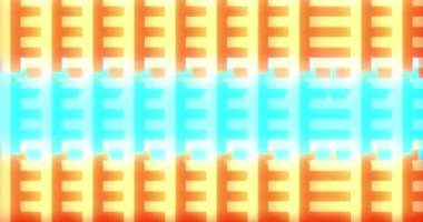 Sorunsuz Hipster Motion tasarım kareler arka plan mavi parlak turuncu döngü