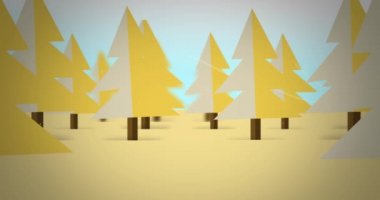 Karikatür 2d sonbahar vektör orman sonbahar arka plan