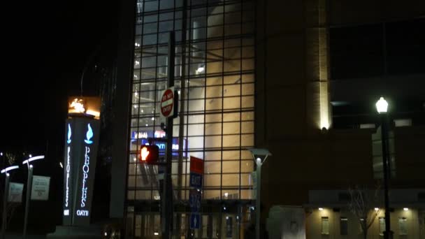 Pittsburgh Circa Febrero 2018 Ppg Paints Arena Pittsburgh Puerta Entrada — Vídeos de Stock