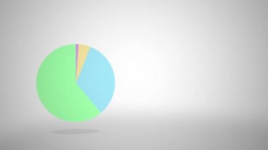 Grafik - genel boş sürüm Alt için oda ile birlikte genel pasta grafik animasyon