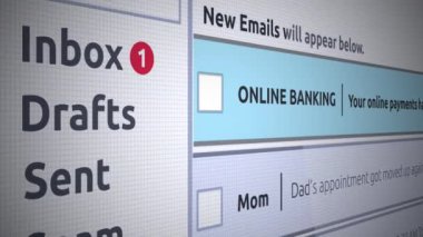 Genel e-posta yeni gelen kutusu ileti - Online onay ödemesi bankacılık