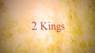 Eski Ahit İncil Serisi - 2 Kings kitaplar