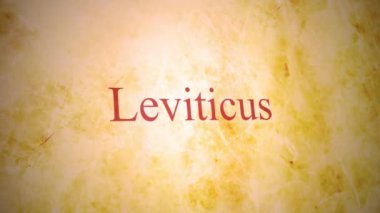 Eski Ahit İncil serisi - Levililer kitaplar