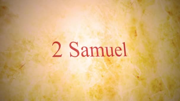 Knihy Starého Zákona Bibli Series Samuel — Stock video