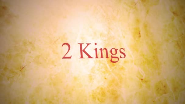 Books Old Testament Bible Series Kings — Stock Video