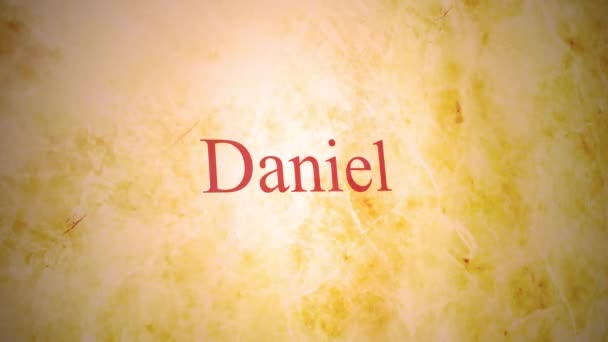 Books Old Testament Bible Series Daniel — Stock Video