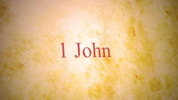 Bücher Des Neuen Testaments Der Bibelreihe John — Stockvideo