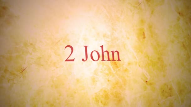 Libros Del Nuevo Testamento Serie Bíblica Juan — Vídeo de stock