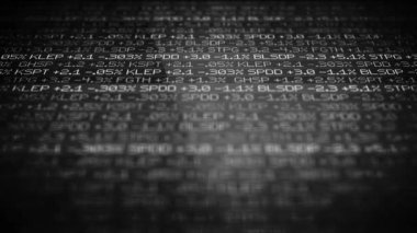 Siyah ve beyaz borsa senedi şık ortamında Alt - wall street kavramı kaydırma