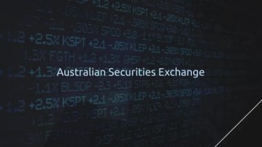Kurumsal Stock Market alışverişi animasyon serisi - Avustralya menkul değişimi