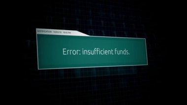 Hata yetersiz bakiye - online banka bildirim