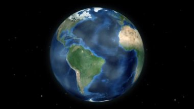 Uzayda bir ülkeye - Surinam - Resim izniyle NASA'ın Güney Amerika animasyonda dünya üzerinde yakınlaştırma