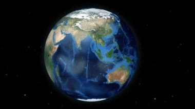 -Kamboçya - Resim izniyle Nasa uzayda küre animasyon bir konuma yakınlaştırma