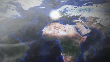 Bir hava alanı dron görünümünden - Fransa - görüntü nezaket Nasa görüldüğü gibi bir nükleer bomba patlar