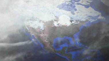 Bir hava alanı dron görünümünden - Kanada - görüntü nezaket Nasa görüldüğü gibi bir nükleer bomba patlar