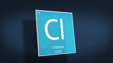 Elementlerin Periyodik Tablosu Sinematik Animasyon Serisi - Element Klor uzayda geziniyor
