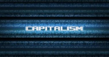 Wall Street Borsası Ekonomi Tipografisi Sinematik Grafikler - Kapitalizm Sürümü