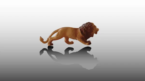 Makieta lwiej zabawki. Ilustracja zapasów — Wektor stockowy