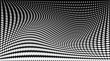 Soyut siyah beyaz arka plan. Yeşil renkte yarı ton tasarımı. Yatay şablon. Stok vektör illüstrasyonu