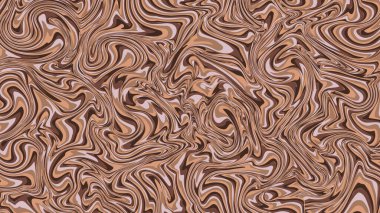 Fraktal çizgiler eğrili soyut renkli arkaplan. Mermer efektli yatay desen. Stok vektörü grafiği