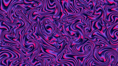 Fraktal çizgiler eğrili soyut renkli arkaplan. Mermer efektli yatay desen. Stok vektörü grafiği