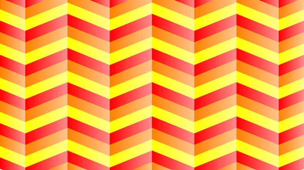 Bunte Geometrische Zickzack Ornamente Horizontale Banner Vorlage Aktienvektorgrafik — Stockvektor