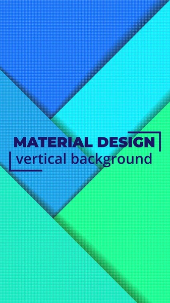 カラフルな幾何学的背景 材料設計 縦型テンプレート ストックグラフィック — ストックベクタ