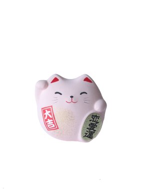 Japon kedisi Maneki Neko iyi şanslar diliyor.