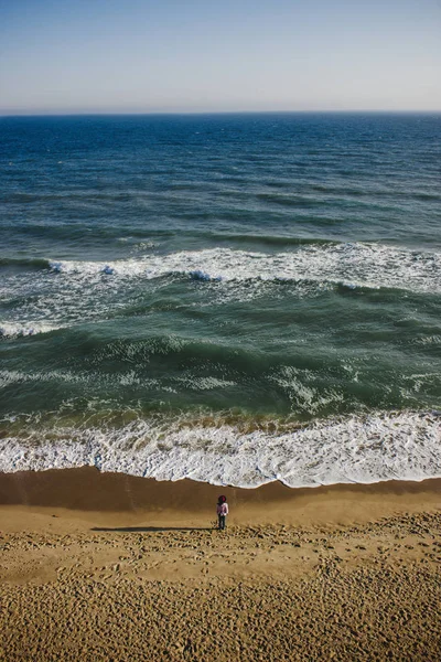 Sea beach view minimalism wallpaper waves sand