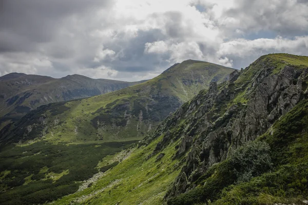 carpathian mountains before the rain