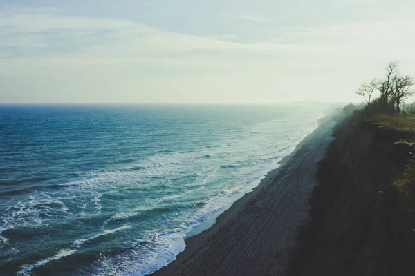 Cold Cold Seashore Beach — Stock Photo, Image