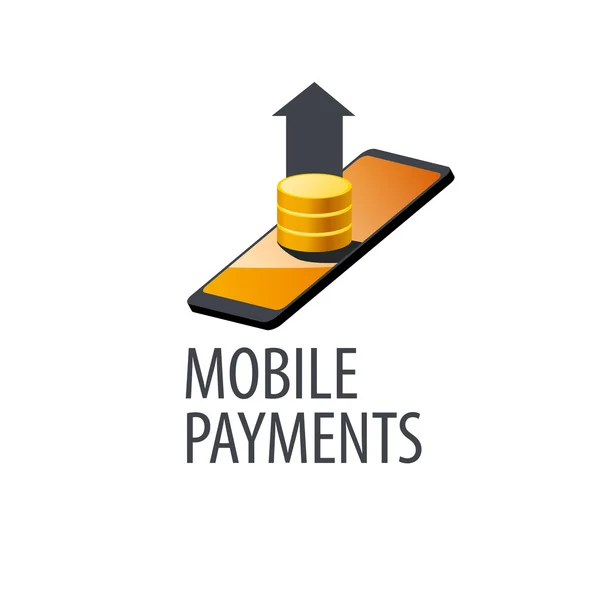 Logotipo pagamentos móveis — Vetor de Stock