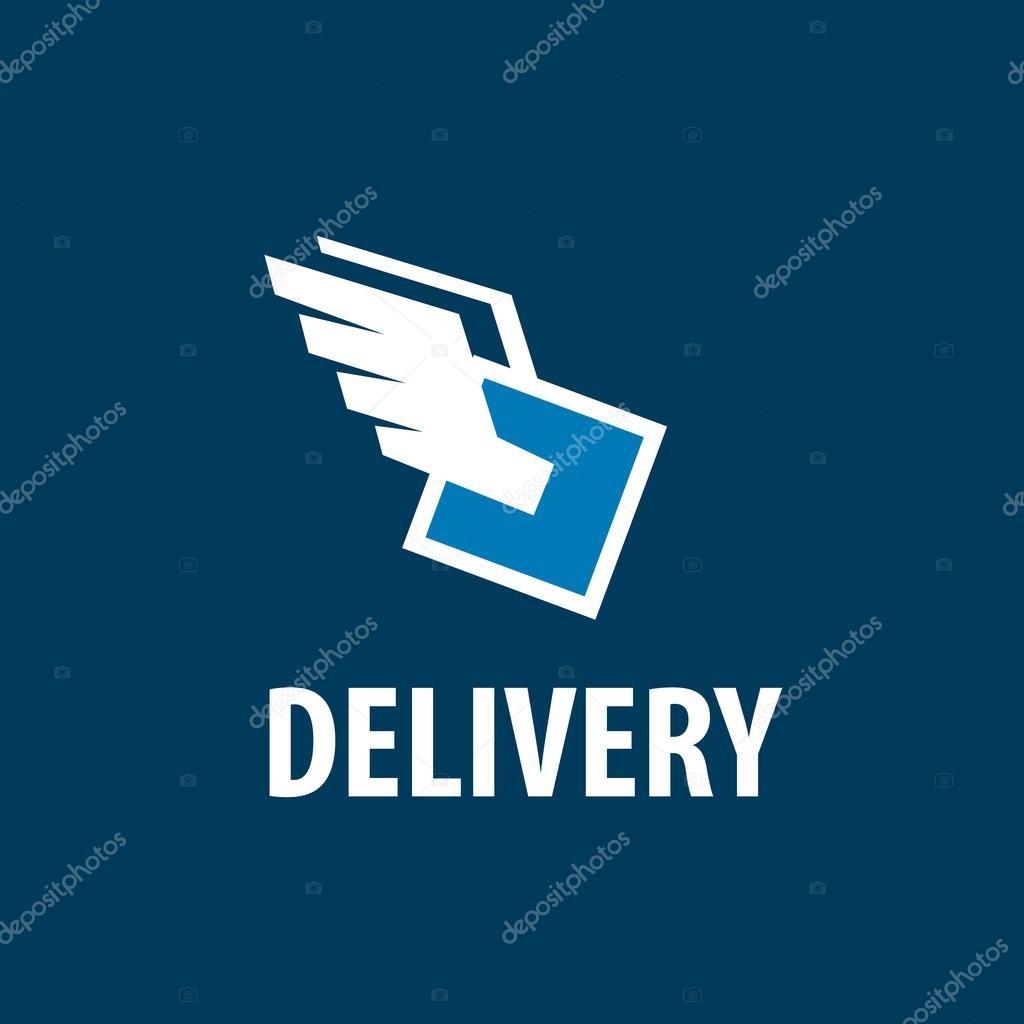 Logo design pattern of delivery. Vector illustration of icon