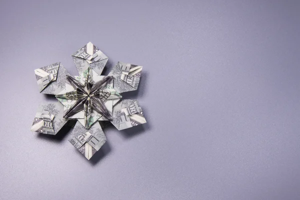 Снежинка Оригами — стоковое фото