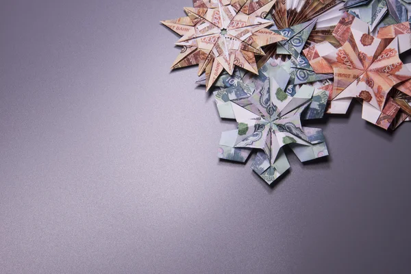Снежинка Оригами — стоковое фото