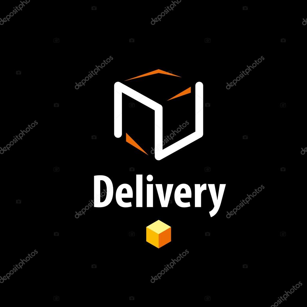 Logo design pattern of delivery. Vector illustration