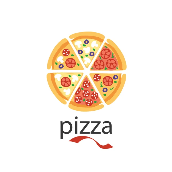 Pizza vektor logotyp — Stock vektor