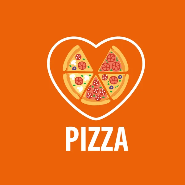 Pizza vektor logotyp — Stock vektor