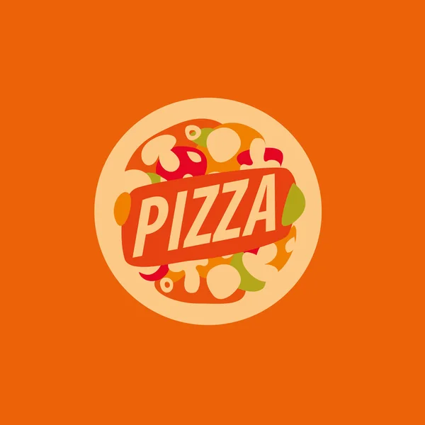 Pizza vektor logotyp — Stock vektor