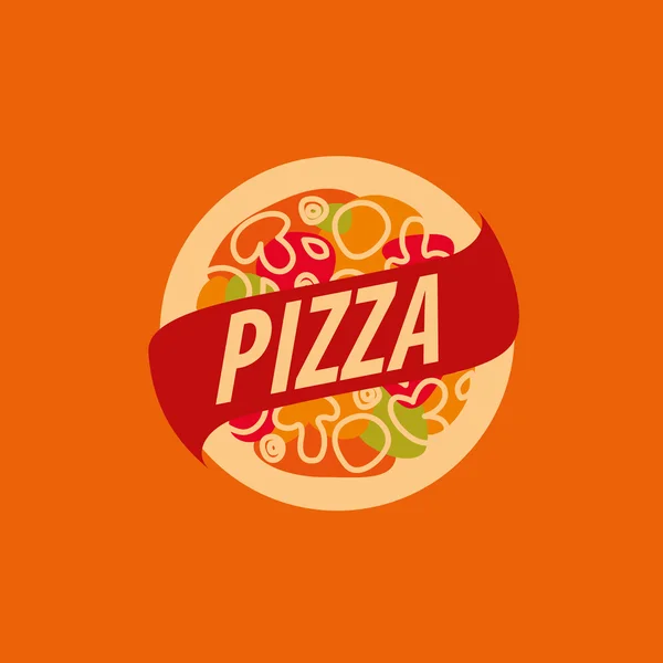 Pizza vektor logotyp — Stock vektor