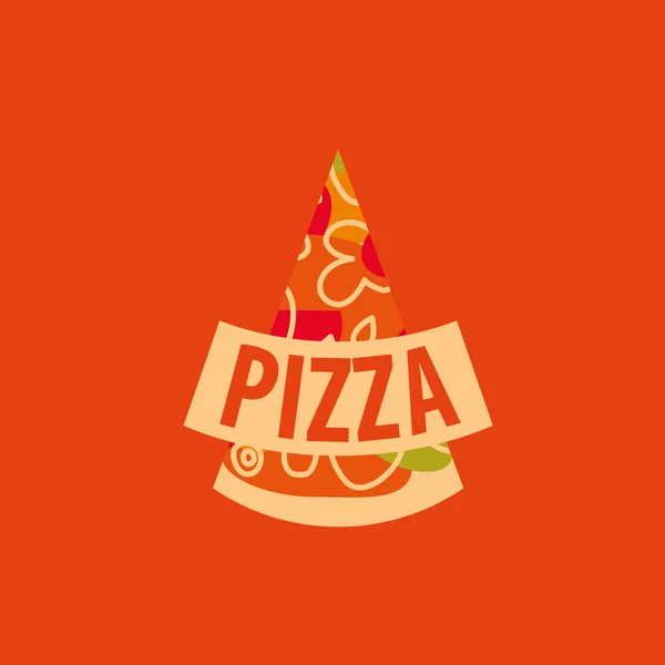 Pizza vektor logotyp — Stock vektor