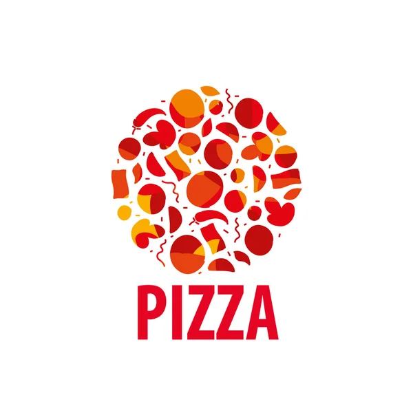 Pizza-Vektor-Logo — Stockvektor