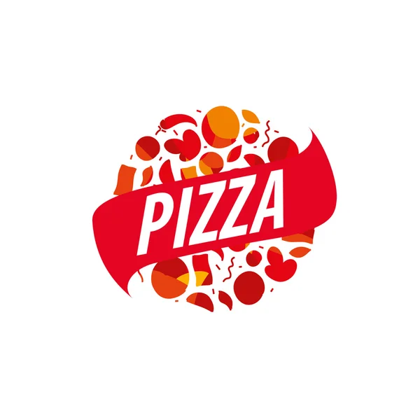 Pizza-Vektor-Logo — Stockvektor