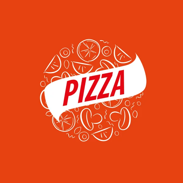披萨矢量标志 — 图库矢量图片