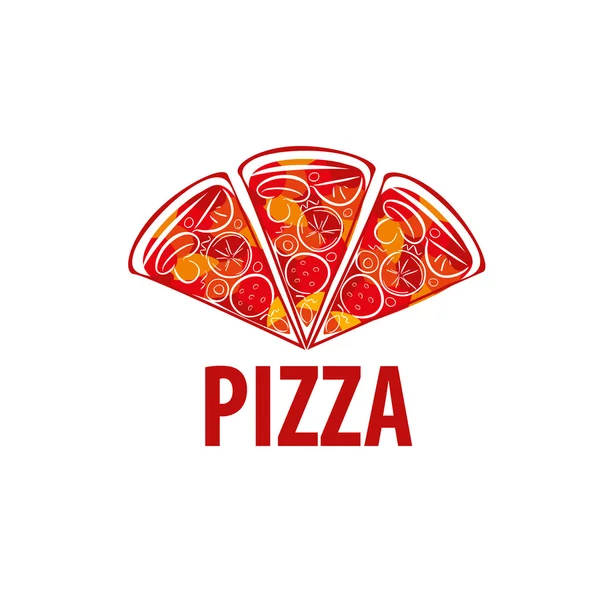 Pizza-Vektor-Logo — Stockvektor