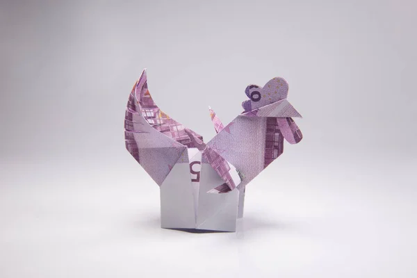 Origami en forma de polla — Foto de Stock