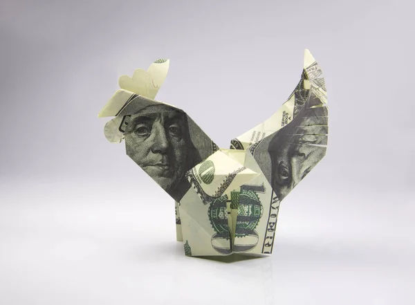 Origami en forma de polla — Foto de Stock
