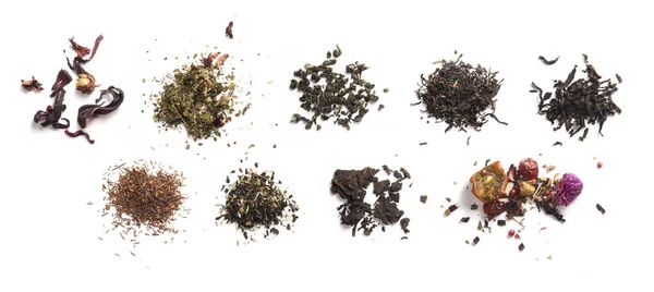 Tea tartozékok, fehér alapon — Stock Fotó