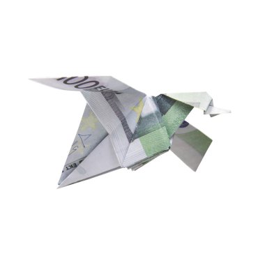Banknot origami kuş