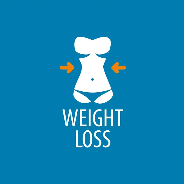 Логотип потери веса — стоковый вектор